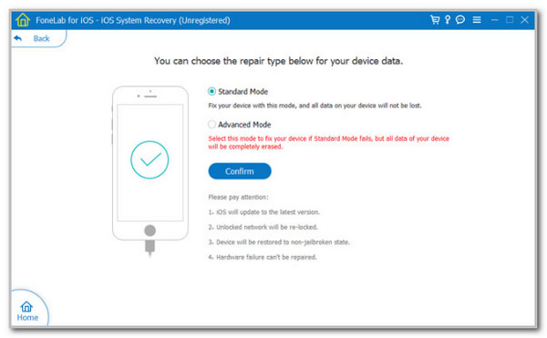 Click Confirm Button