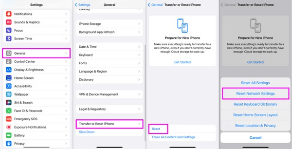 reset network settings