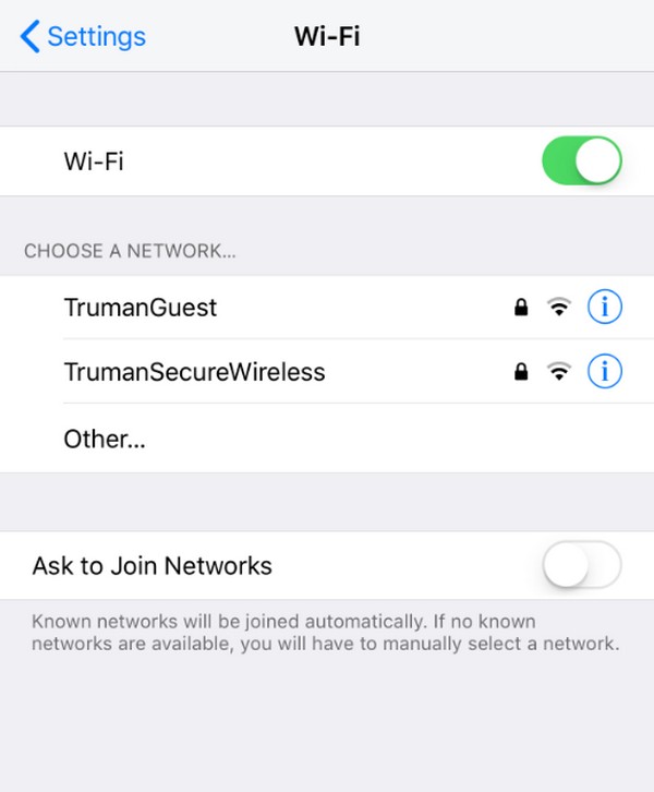 połącz się z siecią Wi-Fi
