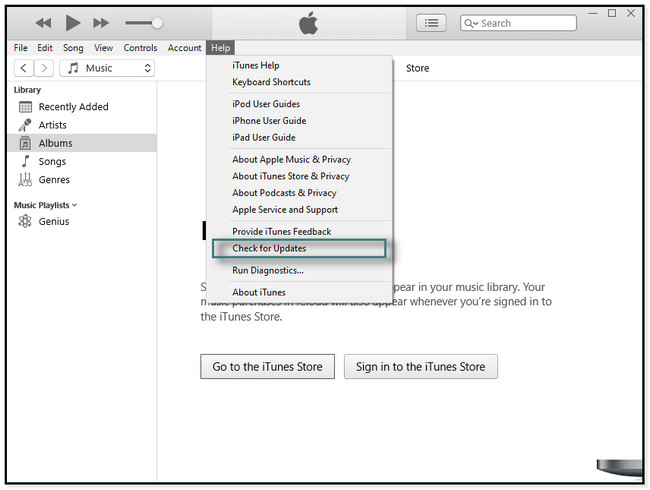 Launch the iTunes app on your PC