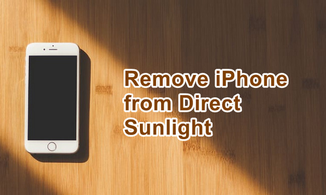 remvoe iphone från solljus