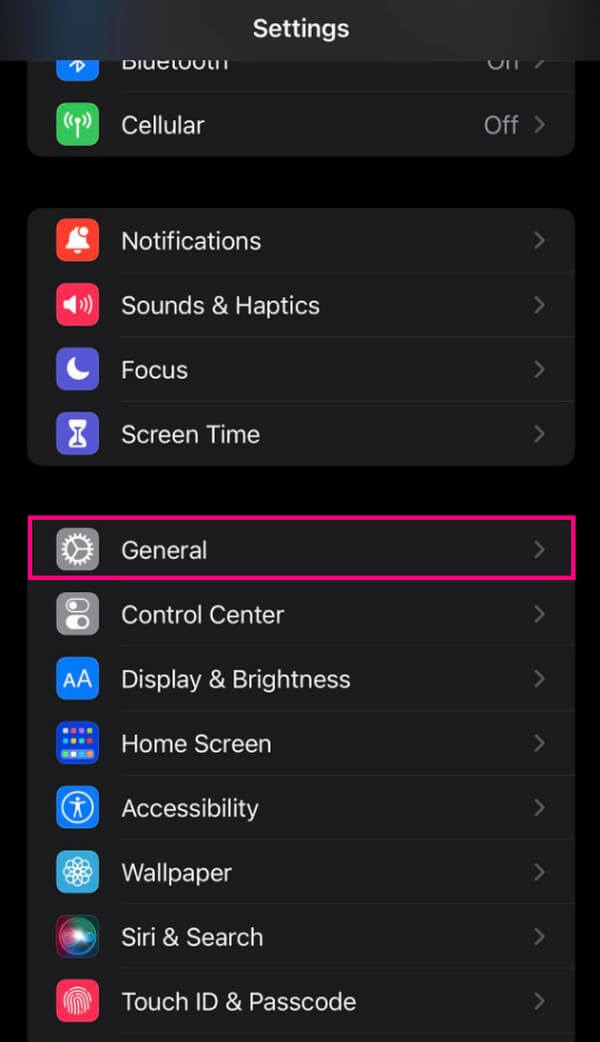 Enter the Settings application on your iPhone device