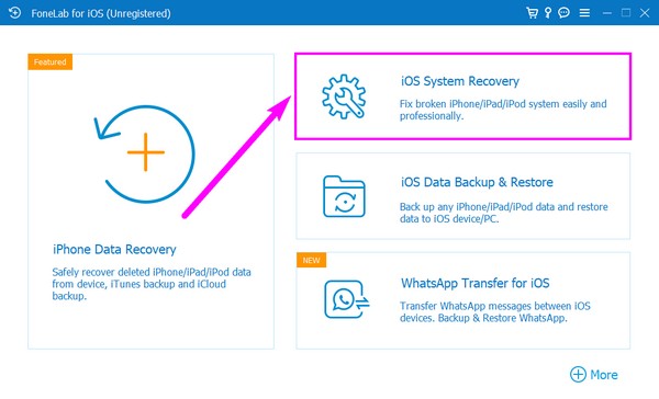 Wybierz Odzyskiwanie systemu iOS