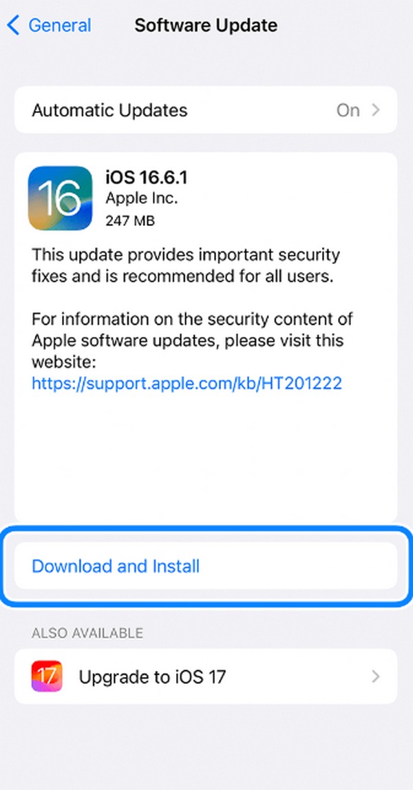 update software on iphone