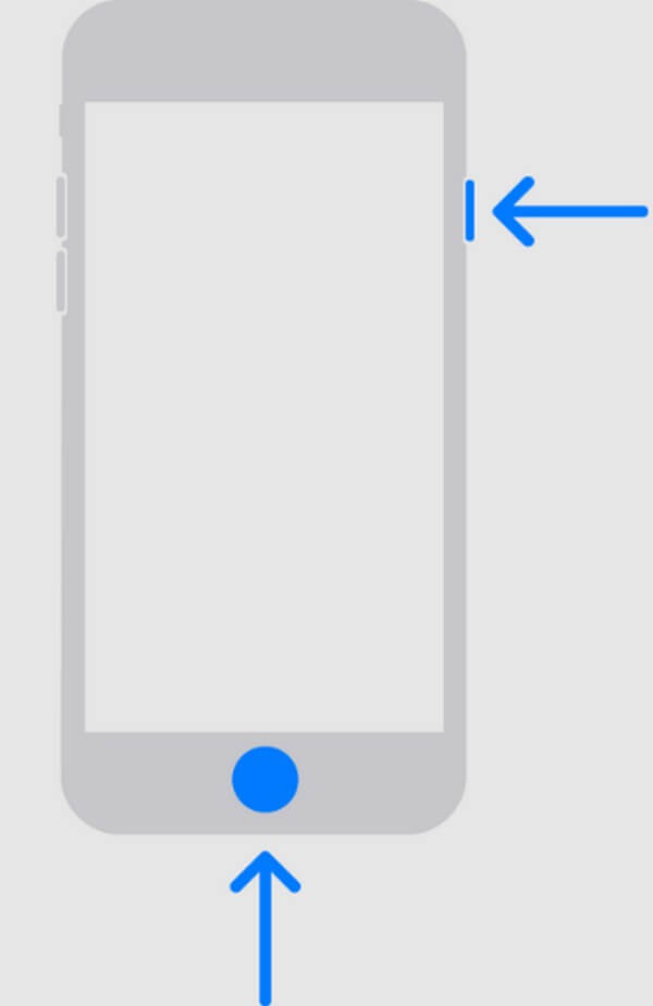 mode de récupération iphone avec bouton d'accueil