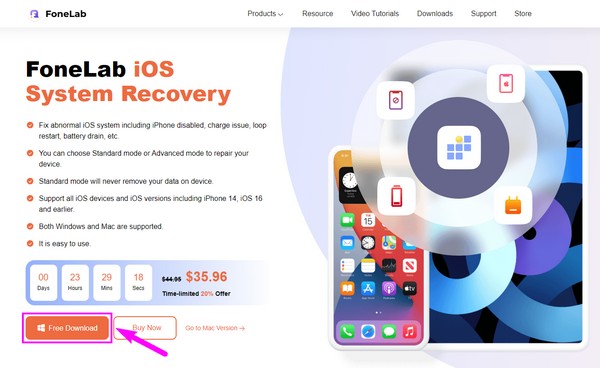 FoneLab iOS Sistem Kurtarma dosyası