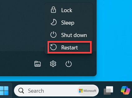 restart windows