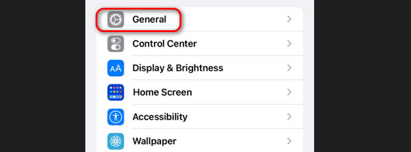 access general settings