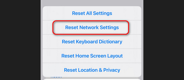 reset network settings