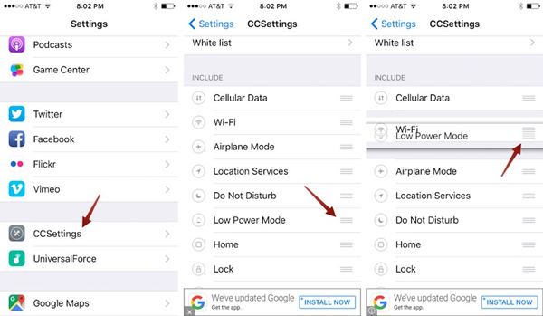 lower power settings