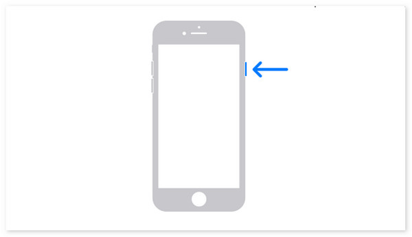 redémarrer l'iPhone avec le bouton d'accueil et le bouton latéral