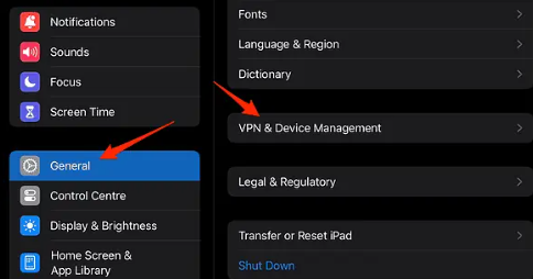 MDM Profile in Settings