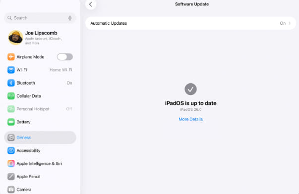Update iPadOS