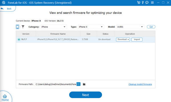 view firmware package