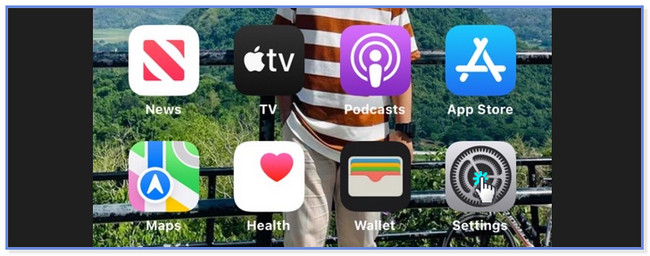 zoek de app Instellingen
