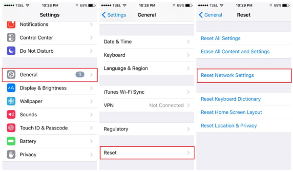 reset network settings