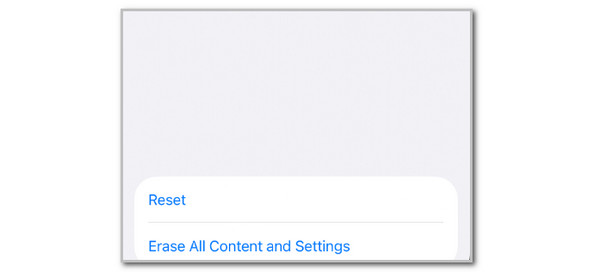 Tap Erase All Content And Settings Button