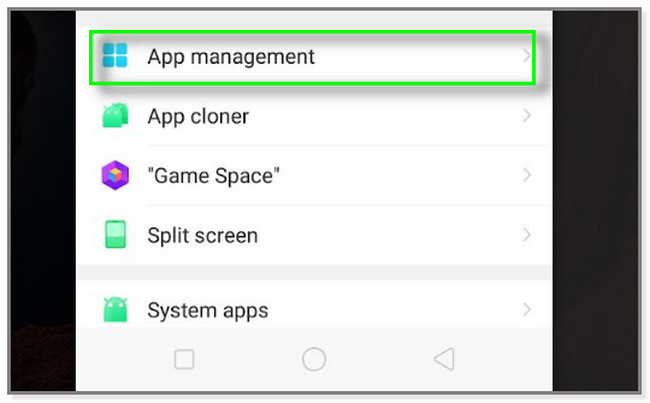 the process will use the Settings app