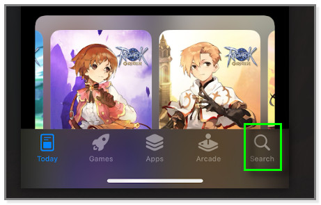 tap the Search icon