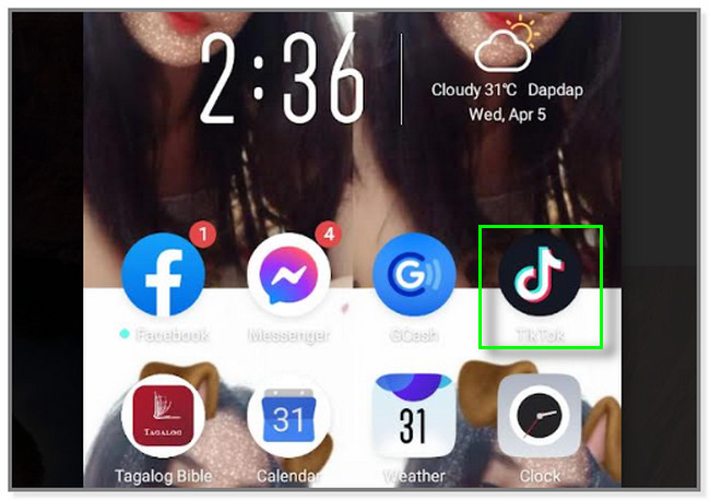 launch the TikTok app