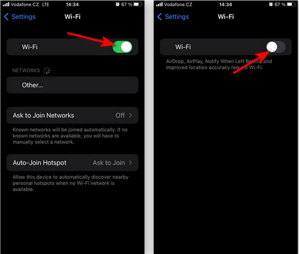 select Wi-Fi under Settings