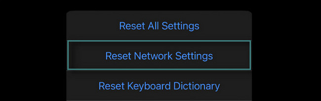 dotknij resetuj ustawienia sieciowe na iPhonie