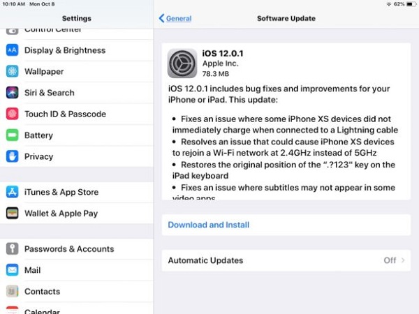 ipad ios update ipad ios update