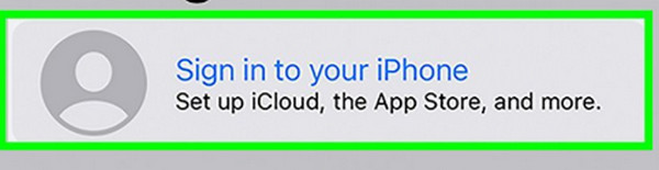 sign in icloud to iphone