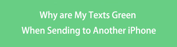 Descubra por qué mis mensajes de texto aparecen en color verde cuando los envío a otro iPhone