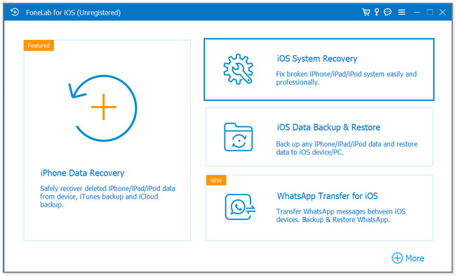 Klikk på iOS System Recovery