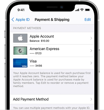 payment and shipping