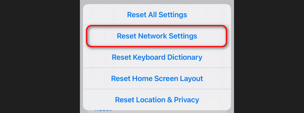 reset network settings