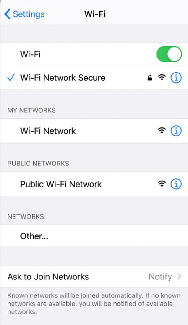 επανασυνδεθείτε στο δίκτυο wifi