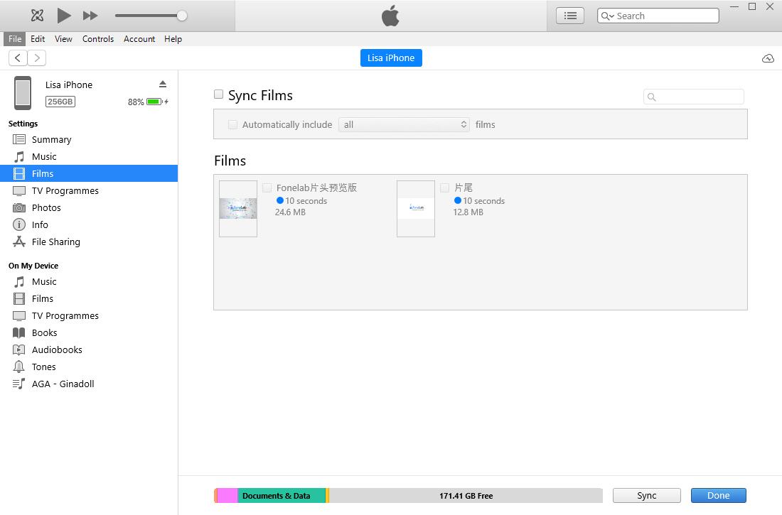 Kopier film til iPad via iTunes