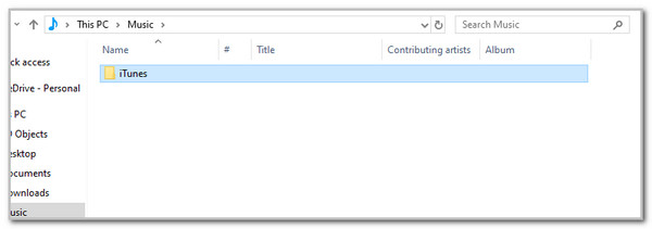 Select iTunes Folder