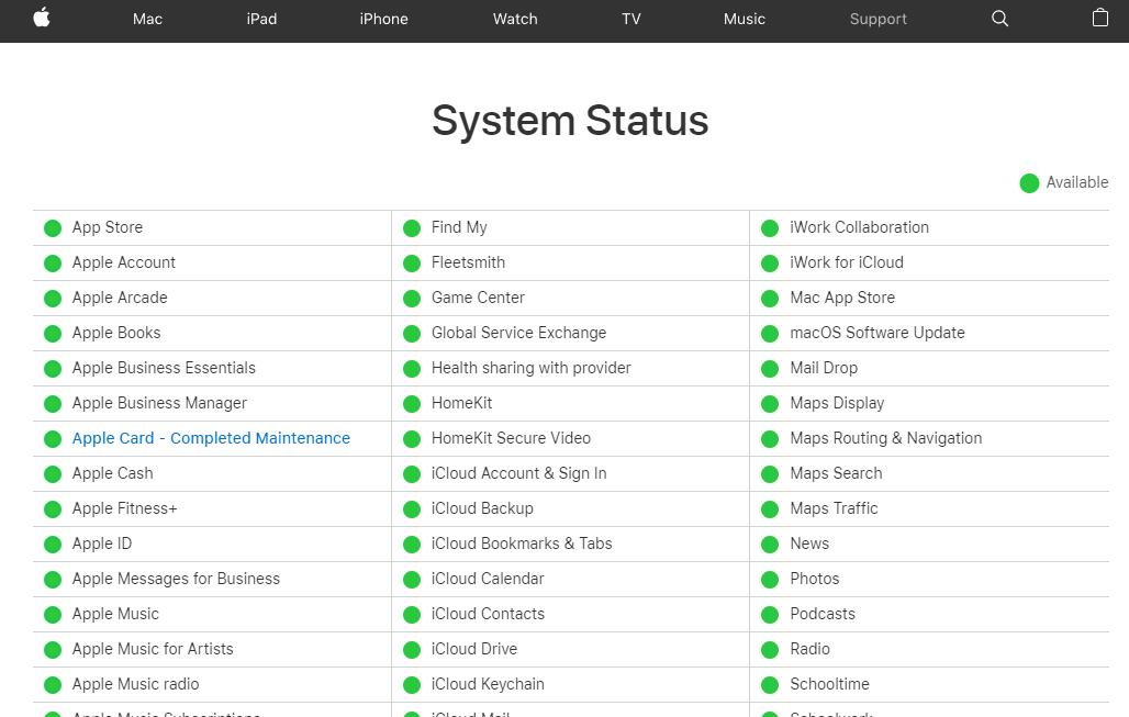 Check System Status