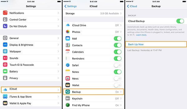 резервное копирование icloud