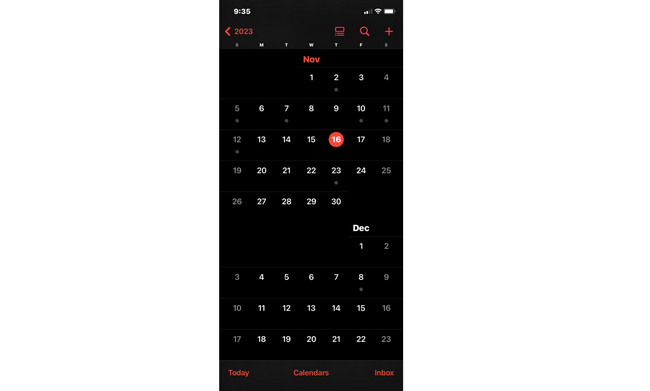 Indbygget iPhone-kalender