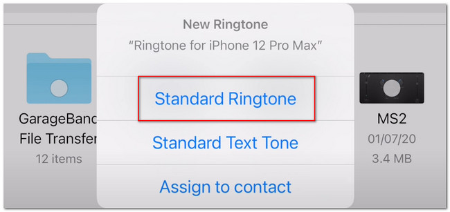 tap standard ringtone