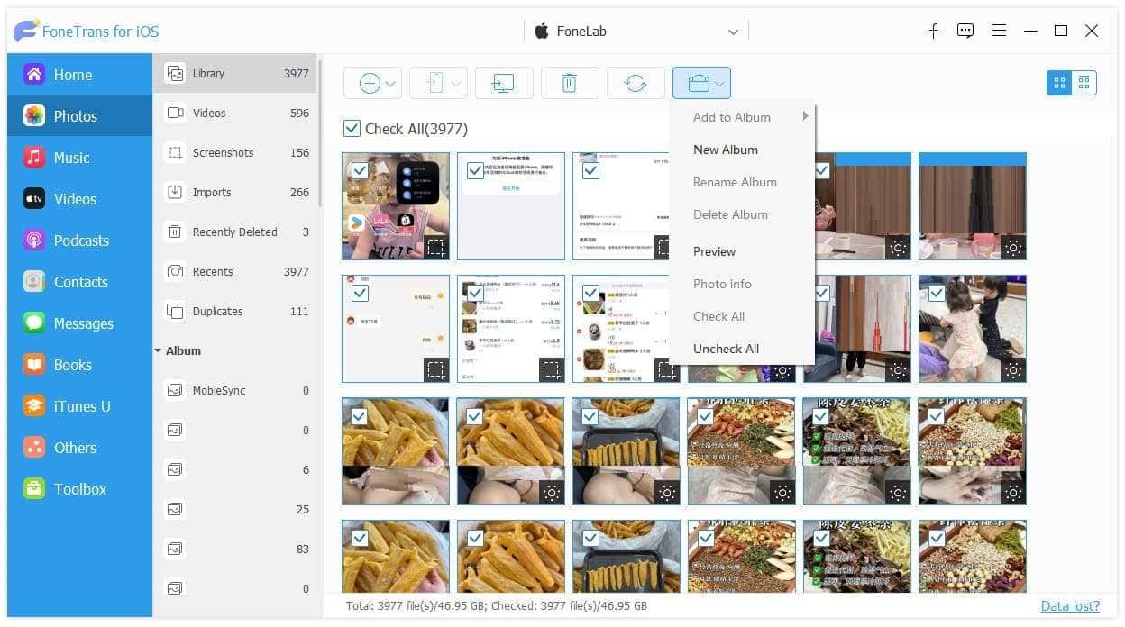 manage album
