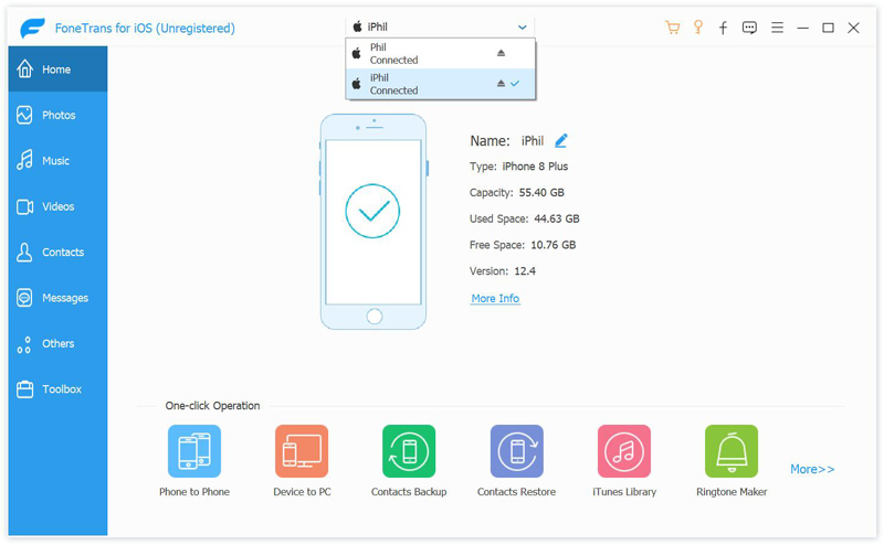 connect both iphone and ipad