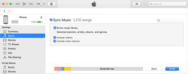 Download spraakmemo's van iPhone met iTunes