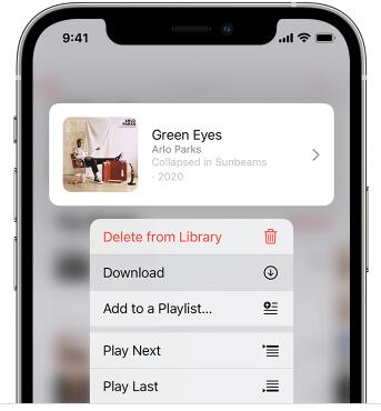 télécharger de la musique de liste de lecture sur iphone