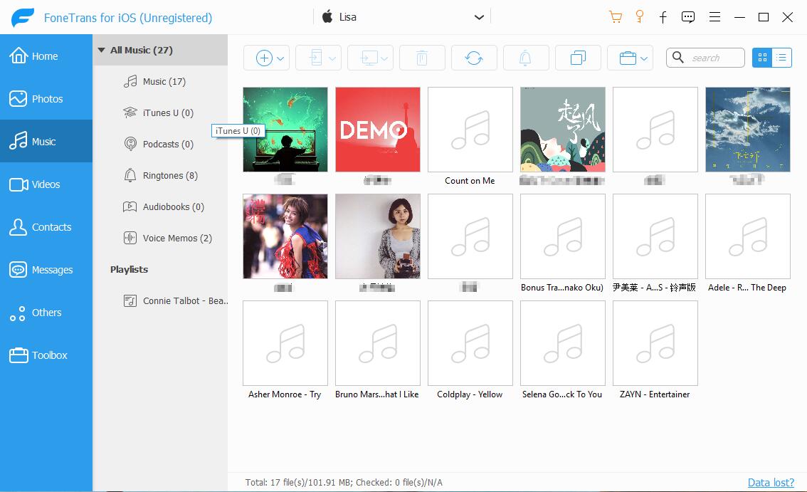 export Songs to iphone