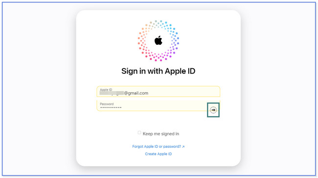 enter the iCloud email and password