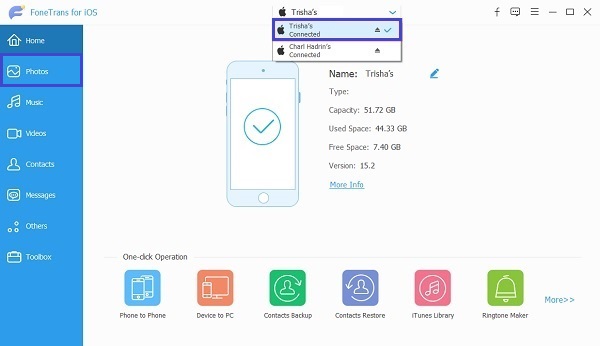connect the two iPads