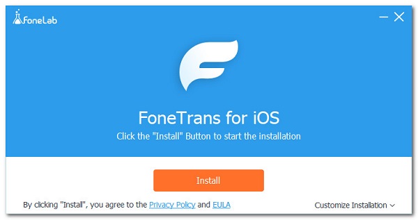 install and run FoneTrans for iOS
