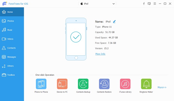 details of your iPod