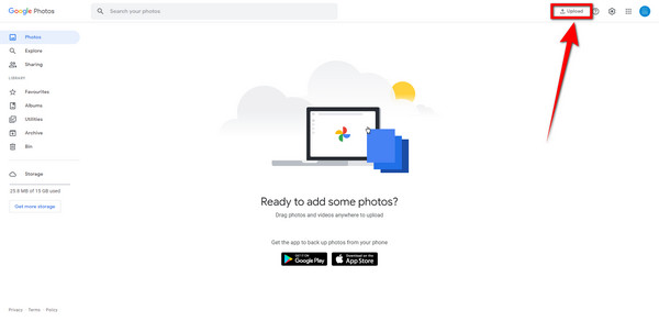 Select Computer to upload the iCloud photos