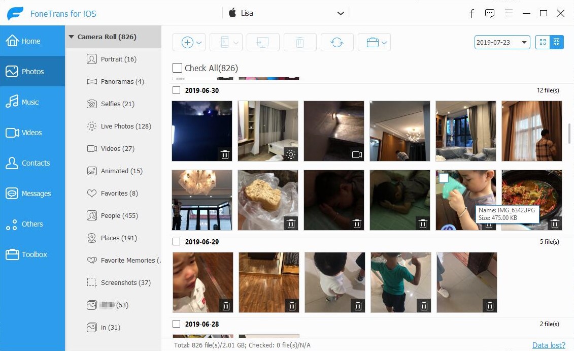写真を表示する